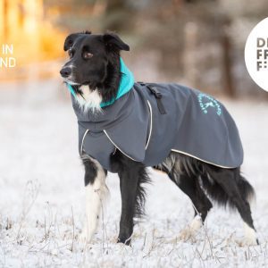 SportWarmer dog jacket Grey-turquoise