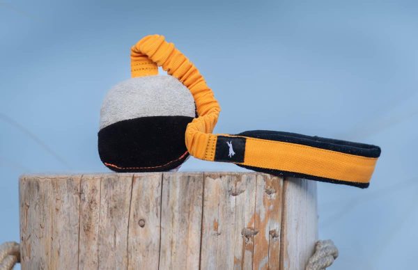 TeenyTiny ball with bungee rope orange-black