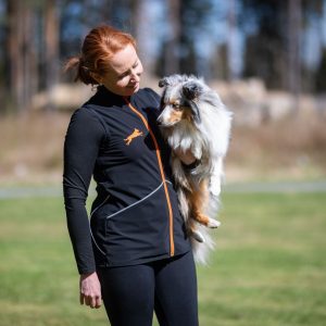 Dog training vest ProTrainer in black-orange