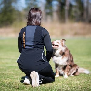 Dog training vest ProTrainer in black-orange