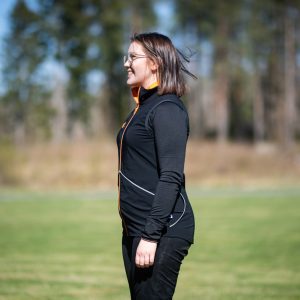 Dog training vest ProTrainer in black-orange