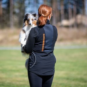 Dog training vest ProTrainer in black-orange