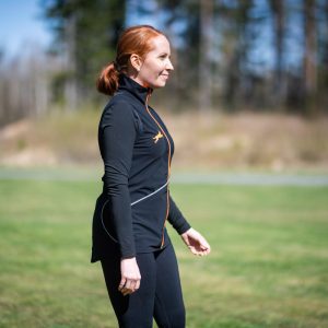 Dog training vest ProTrainer in black-orange