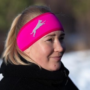 Pink SportBand headband from Joy of Dog Sports